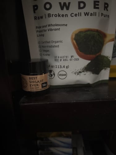 Customer photo review of Best Shilajit Ever™ - Authentic, 100% Pure Himalayan (High-Altitude, >16K ft) Black Resin Paste