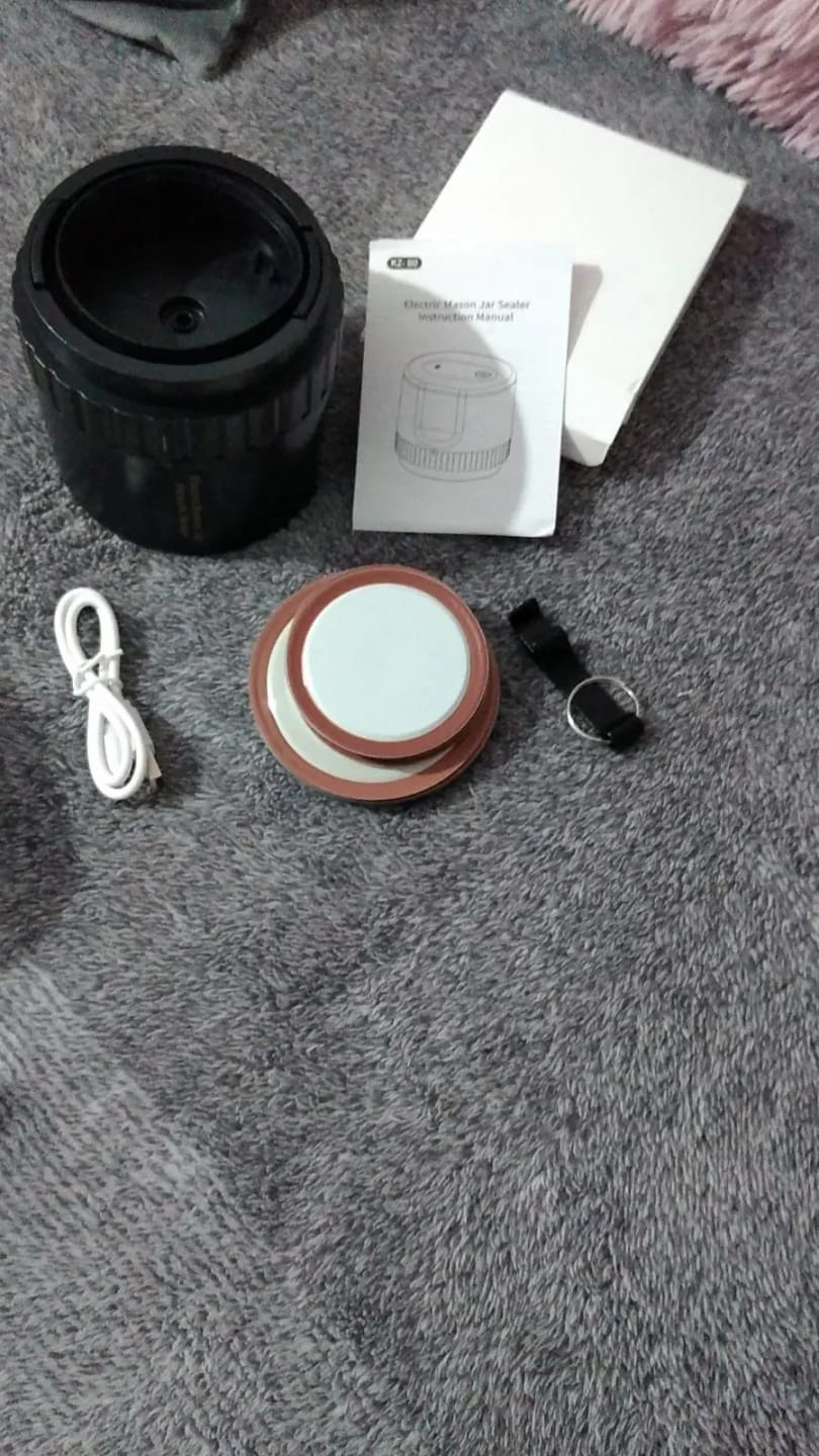 Customer photo review of Mason Jar Vacuum Sealer Kit