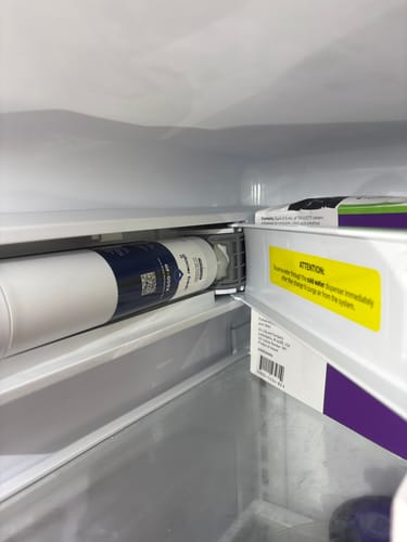 Customer photo review of Glacier Fresh Compatible with GE Refrigerator Water Filter RPWFE, RPWF  (with CHIP)
