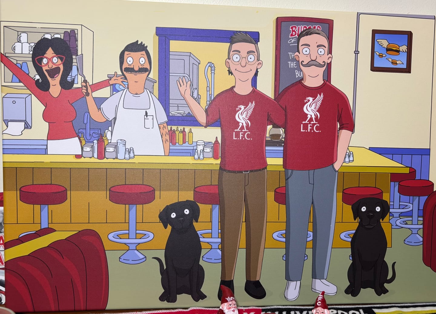 Customer photo review of 'Bob’s Burgers' Custom Portrait