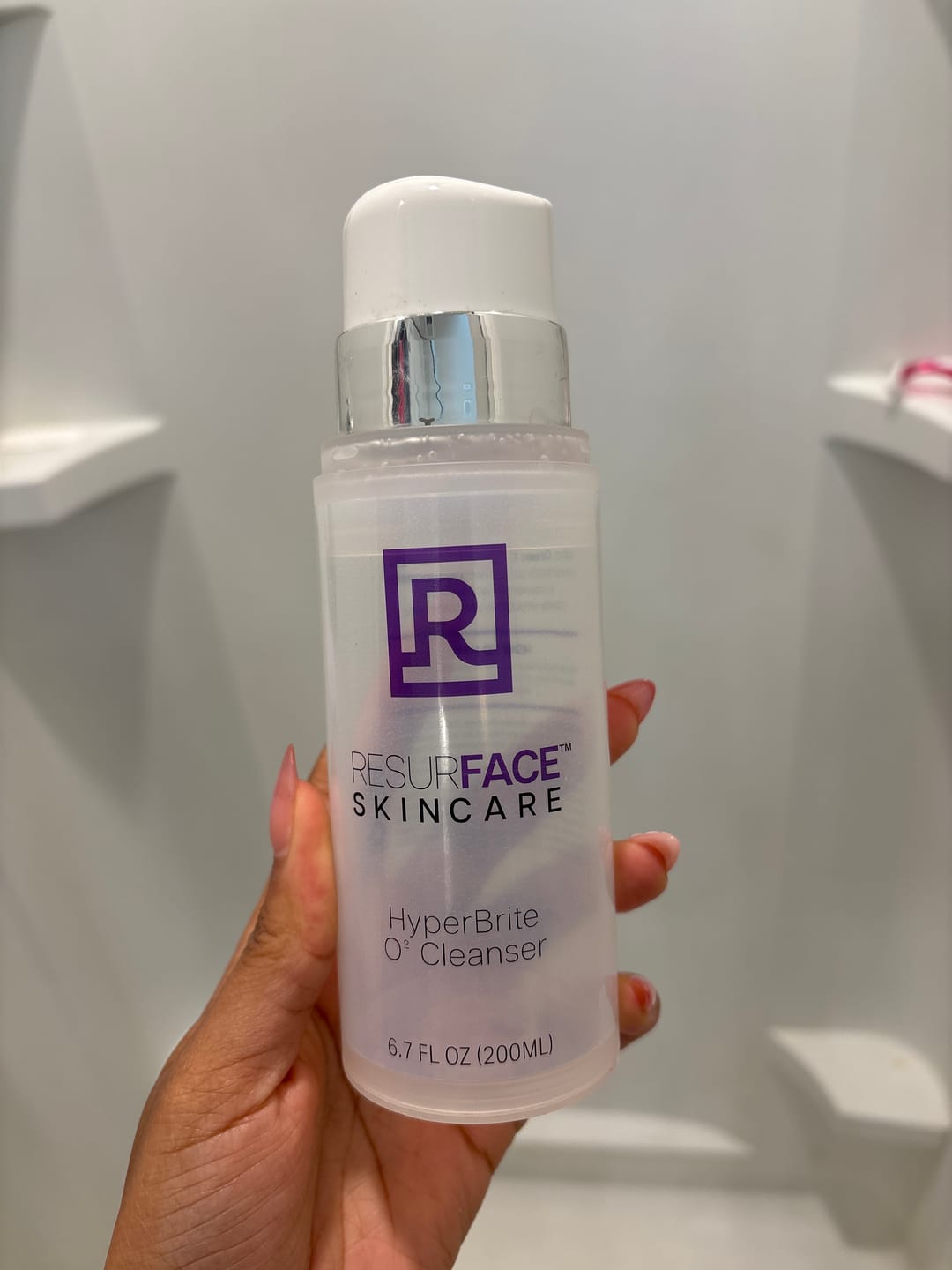 Customer photo review of ResurFace HyperBrite O2 Cleanser