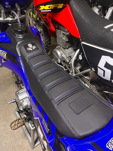 Customer photo review of Custom Seat Cover: 2008 Yamaha TT-R 110