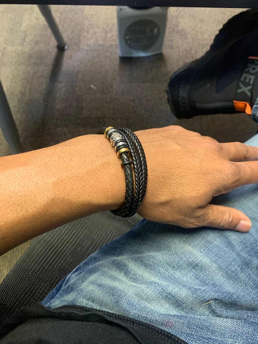 Customer photo review of To My Son | Love You Forever | Leather Braid Bracelet