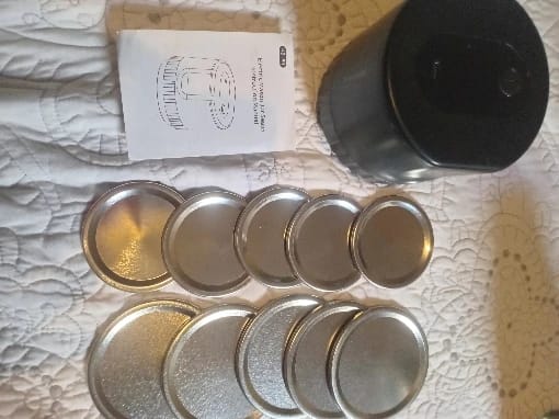 Customer photo review of Mason Jar Vacuum Sealer Kit