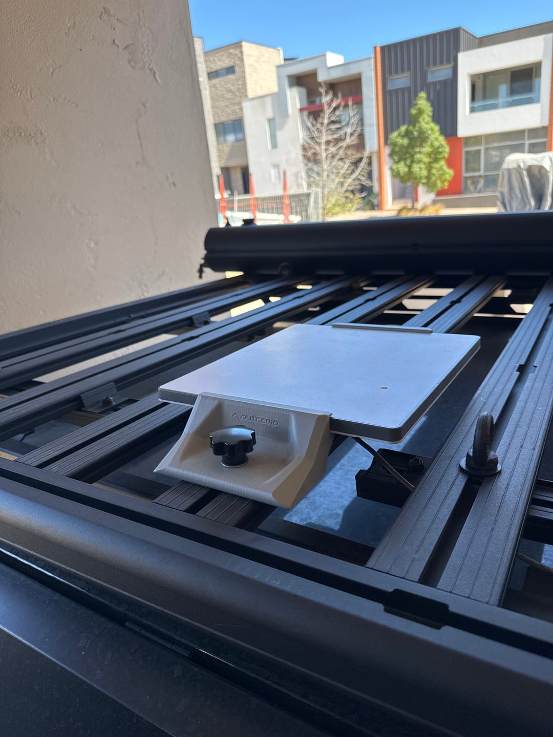 Customer photo review of Starlink Mini Roof Rack Mount