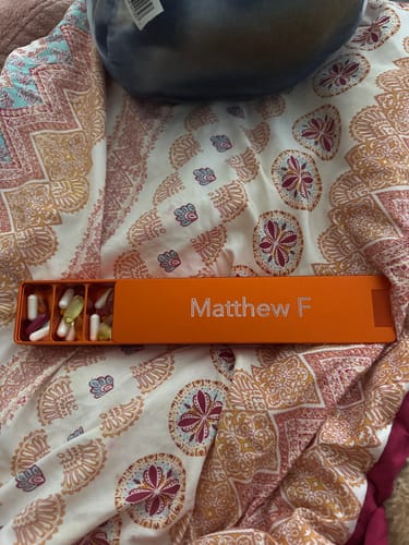 Customer photo review of Weekly Vitamin XL Case