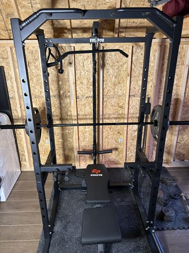 Customer photo review of EVOLPOW P2A Brute All-in-One Power Rack Home Gym - For Beginner