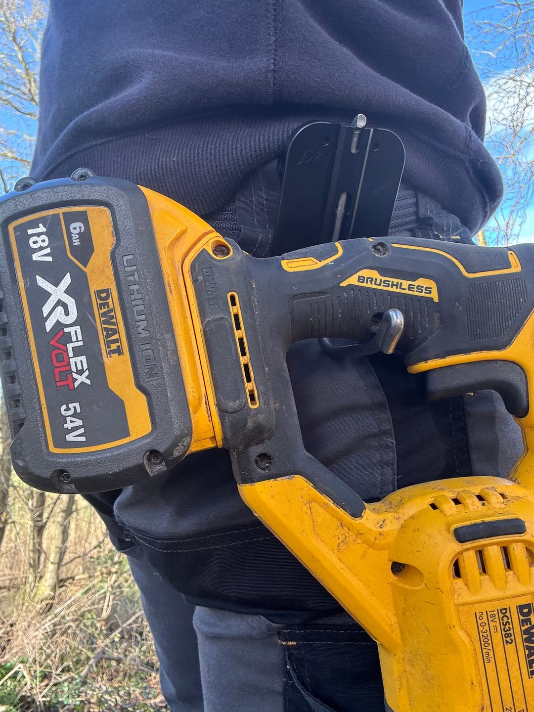 Customer photo review of HookMaster Pro | Swiveling Utility Hook Holster