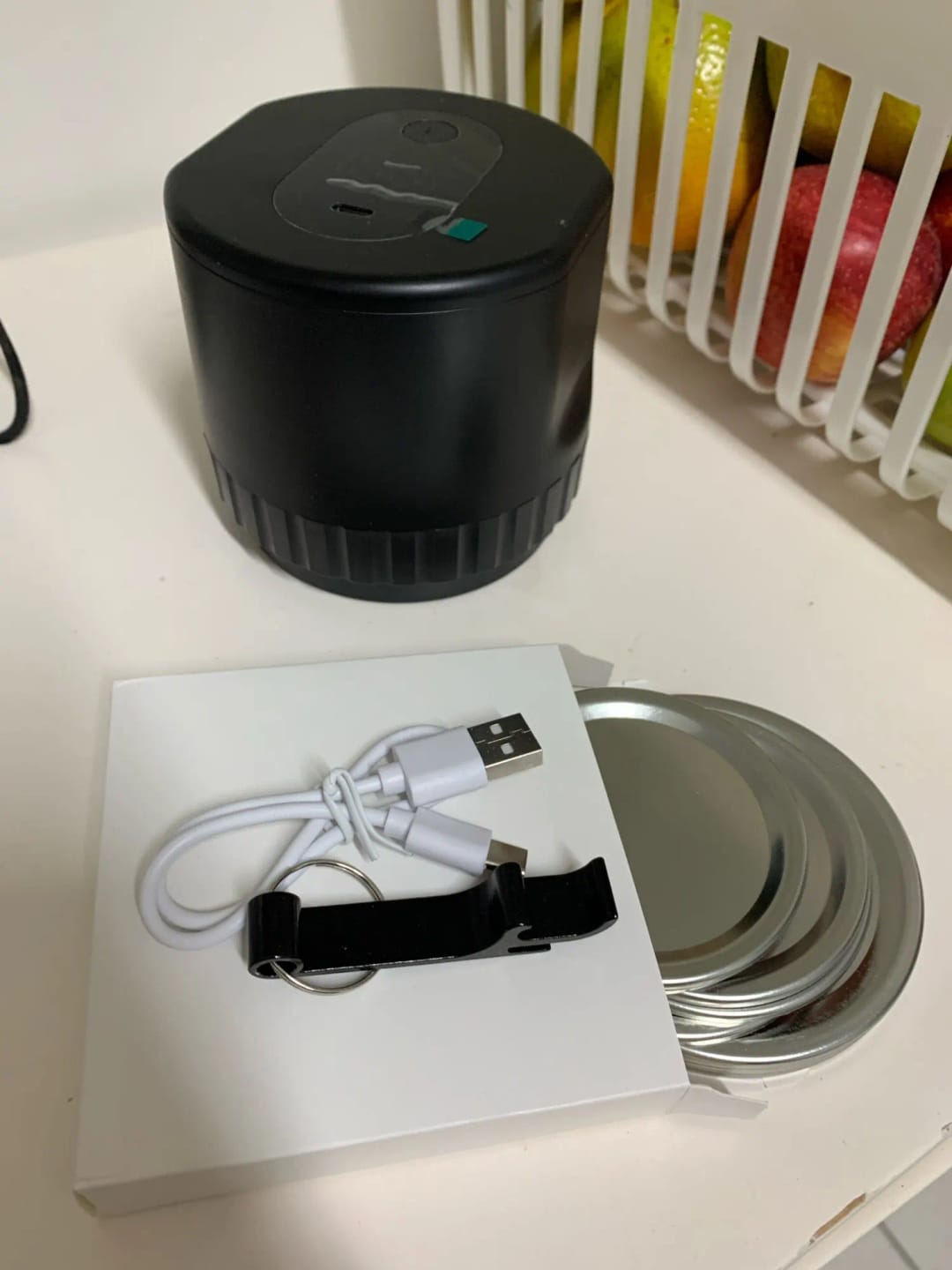 Customer photo review of Mason Jar Vacuum Sealer Kit