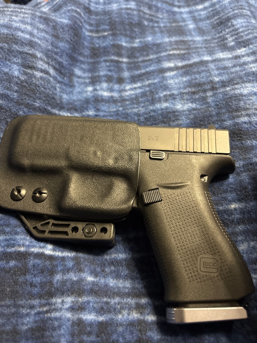 Customer photo review of Breakout 2.0 IWB Holster | Rapid Access, Complete Concealment, and All-Day Comfort.