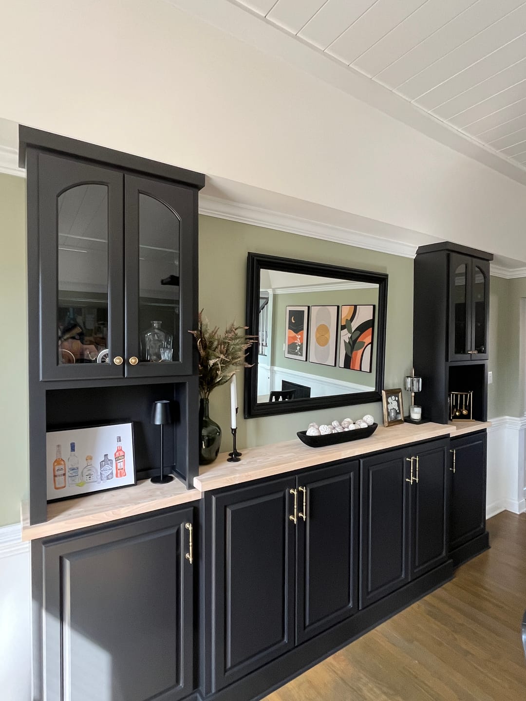 Customer photo review of Round Brushed Brass Cabinet Pulls | Surrepo