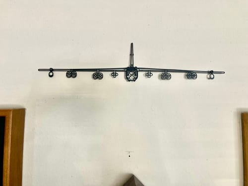 Customer photo review of B-52H Stratofortress Front Metal Aircraft Wall Art - NCP0031