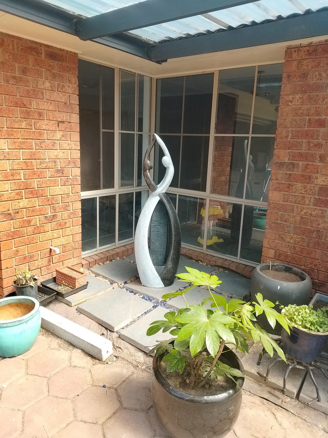 Customer photo review of Harmony Dancers Tall Indoor & Outdoor Water Feature - 145cm