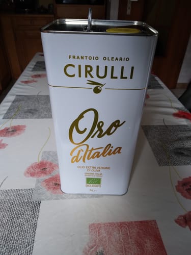 Customer photo review of 2 lattine di olio extravergine Biologico • 2 X 5 Litri