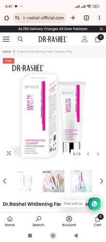 Customer photo review of Dr.Rashel Whitening Fade Cleanser 80g
