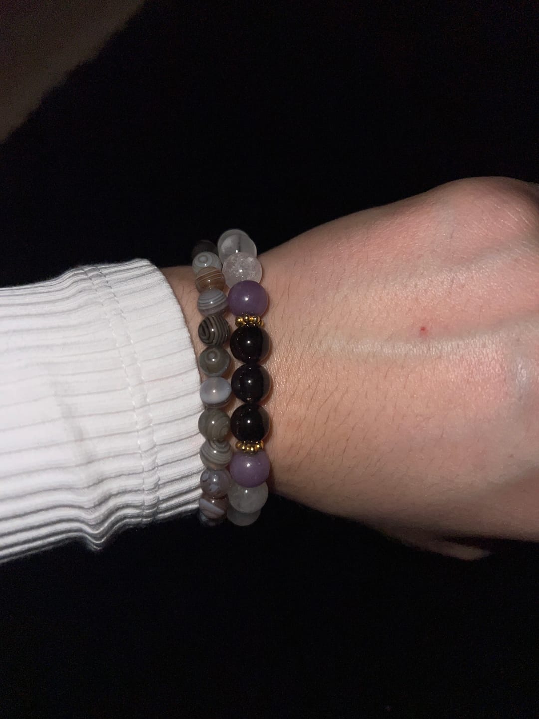 Customer photo review of Bracelet Pierre de Lune Fertilité