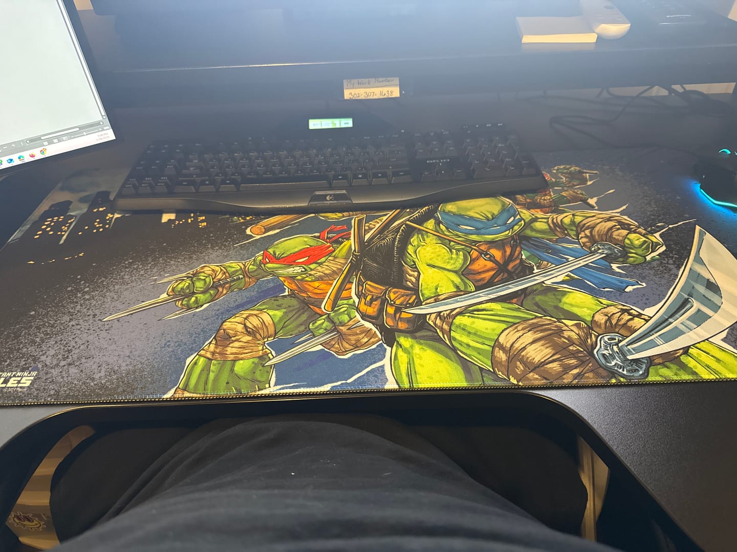 Customer photo review of Oni Deskpad - Teenage Mutant Ninja Turtles