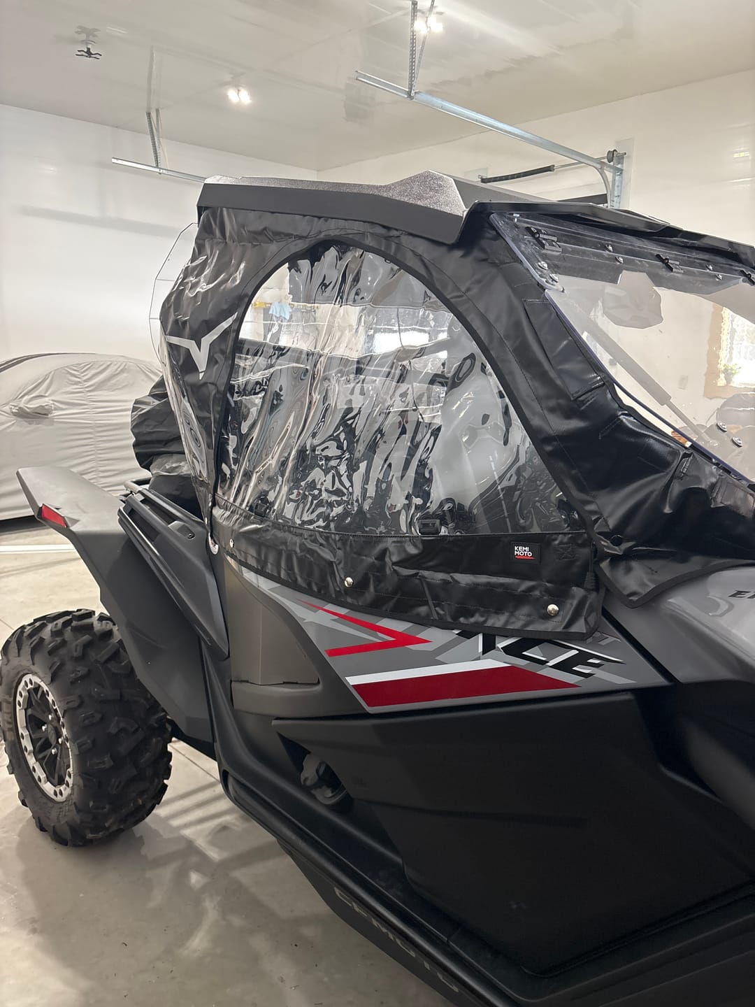 Customer photo review of Soft Cab Enclosures Upper Door for CFMOTO ZForce 950