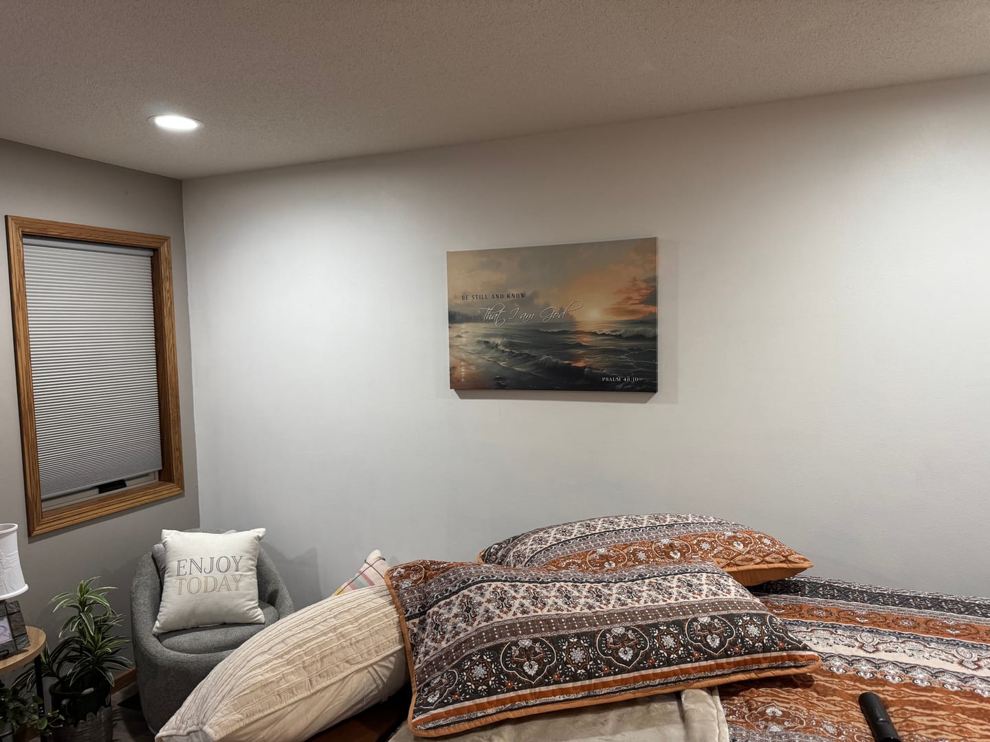 Customer photo review of Be Still and Know, Seascape, Psalm 46:10 Wall Art Canvas Print