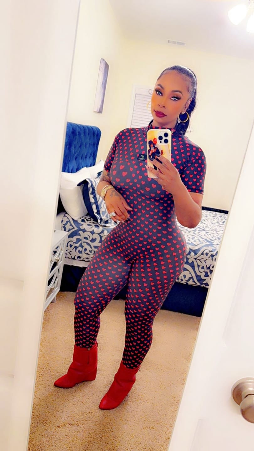 Customer photo review of Be Mine Jumpsuit