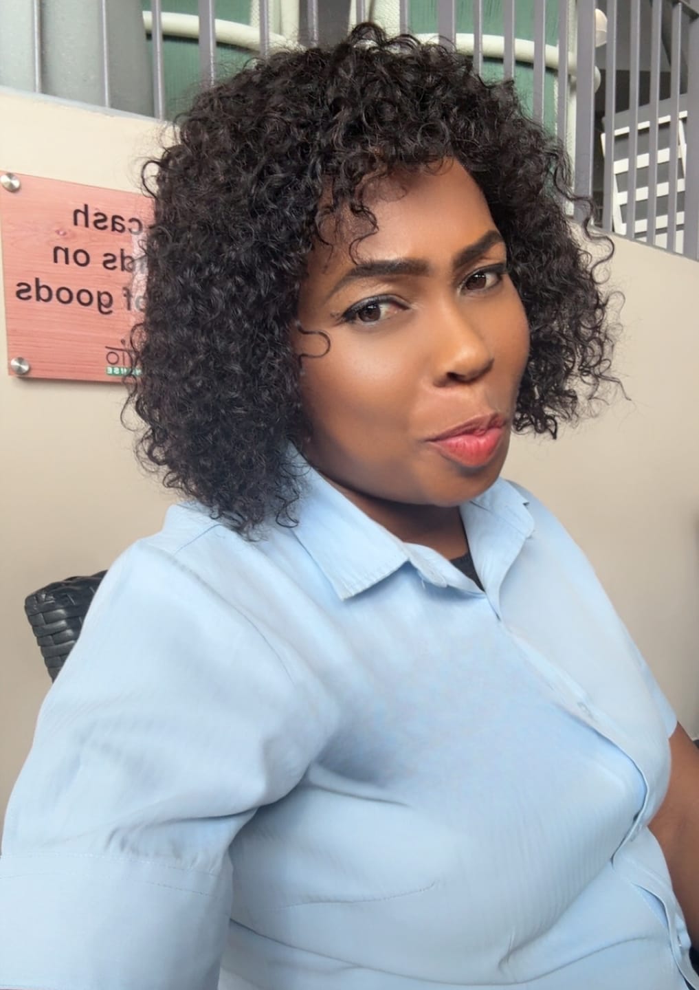 Customer photo review of Brazilian Water Wave Fringe - Zoe