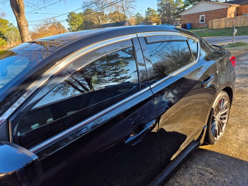 Customer photo review of Fit 2016-2022 Acura ILX In-Channel Rain Guard Side Window Visor Vent Deflectors