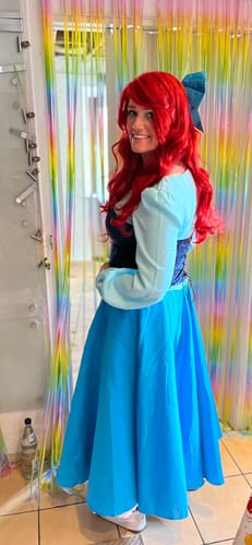 Customer photo review of Arielle die Meerjungfrau Kleid The Little Mermaid Dress Cosplay Kostüm Blau Kleid