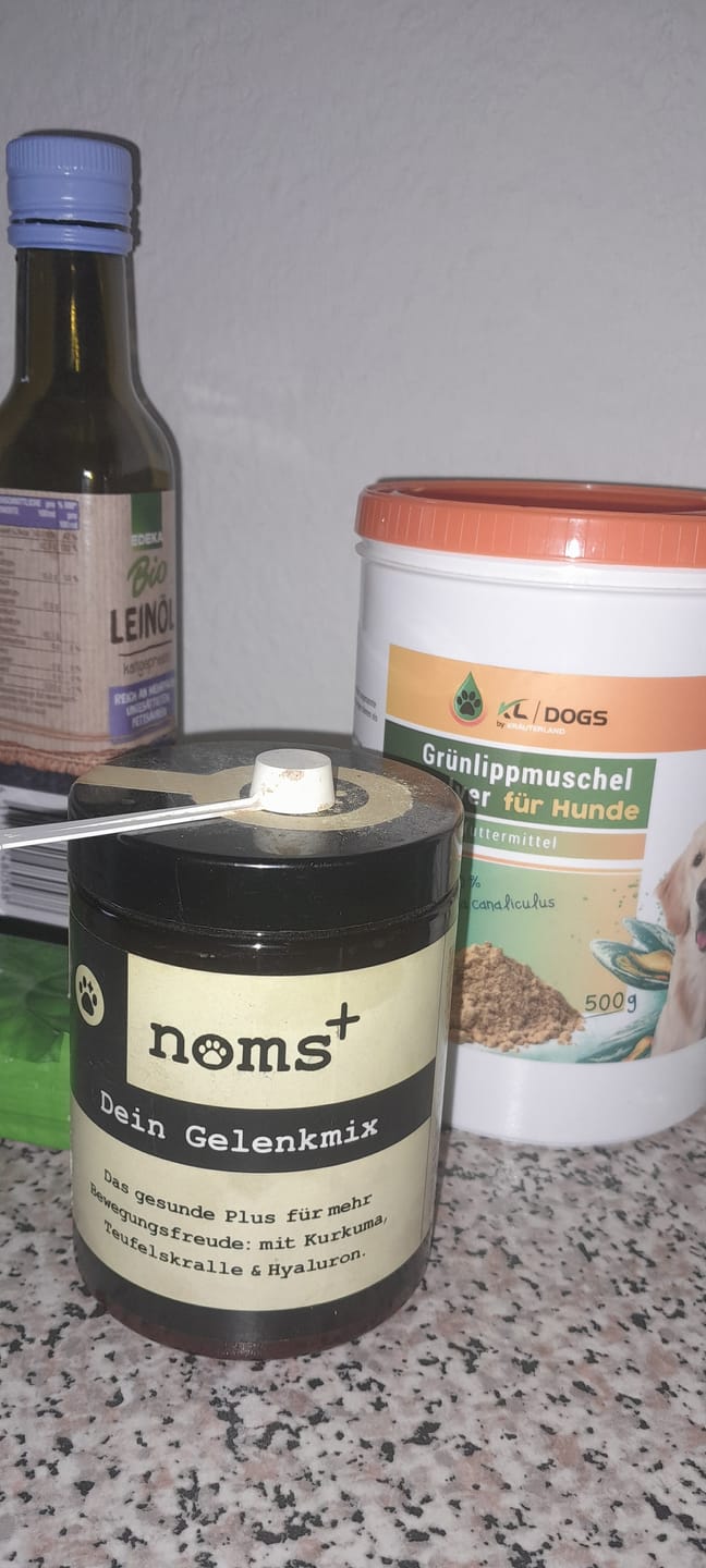 Customer photo review of Gelenkmix Sensitiv & vegan für Hunde und Katzen mit Teufelskralle, Kurkuma & Glucosamin