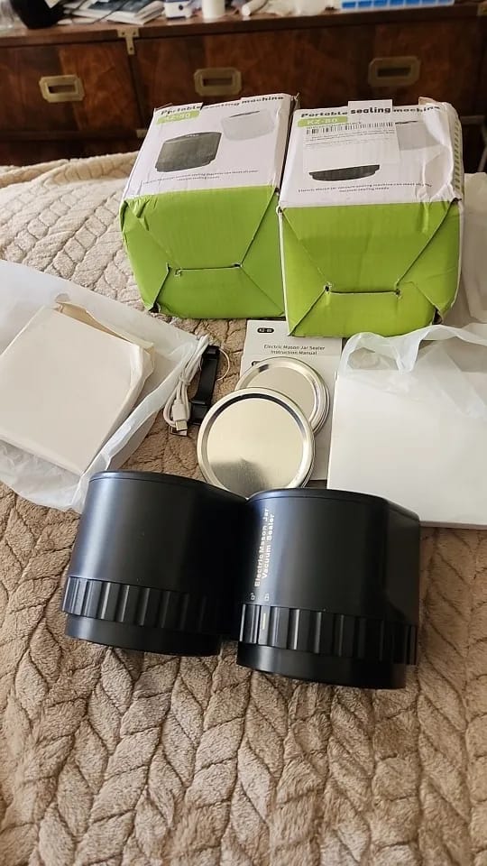 Customer photo review of Mason Jar Vacuum Sealer Kit