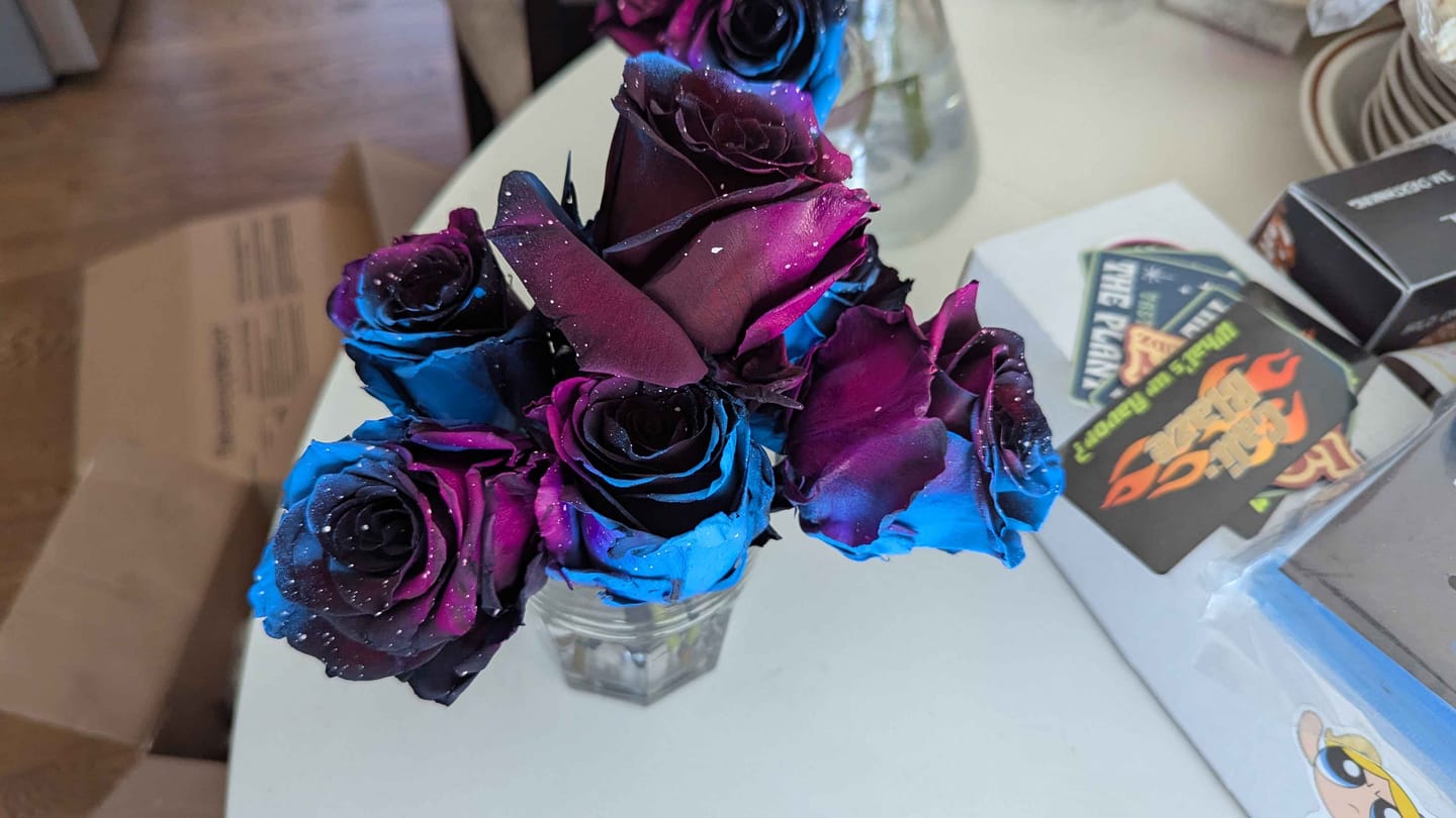 Customer photo review of Starry Galaxy Roses