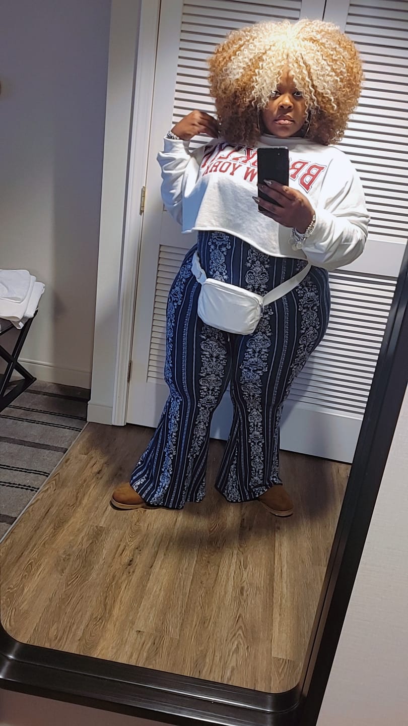 Customer photo review of Freetress Synthetic Crochet Braid Bohemian 20 in