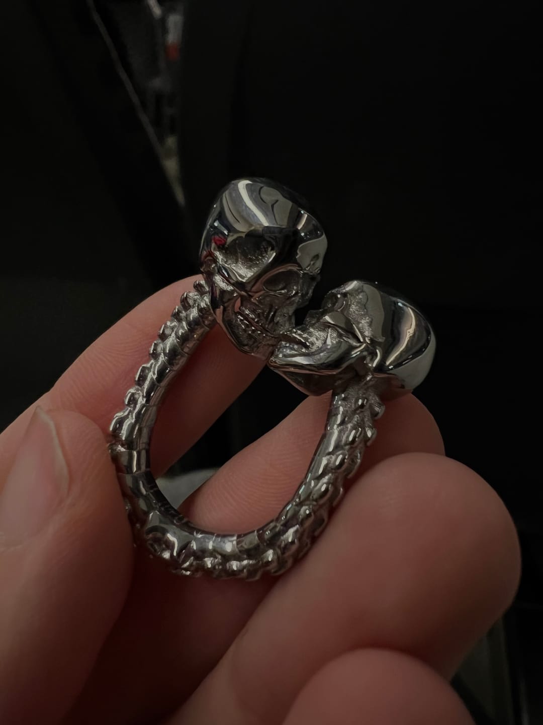 Customer photo review of DEATH WON'T DO US PART RING