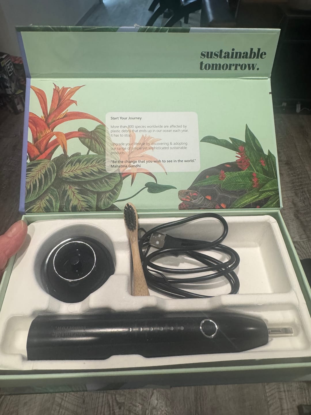 Customer photo review of Zen and Junior Bamboo Travel Box