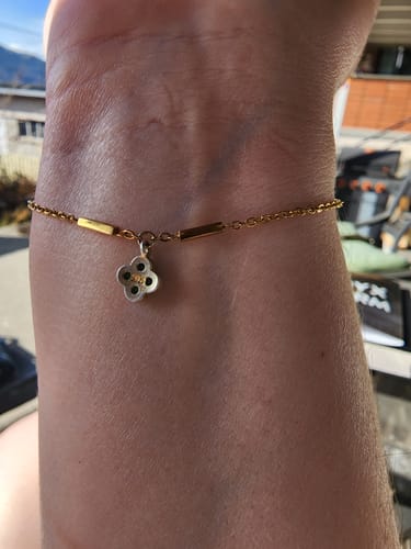 Customer photo review of Permanent jewelry