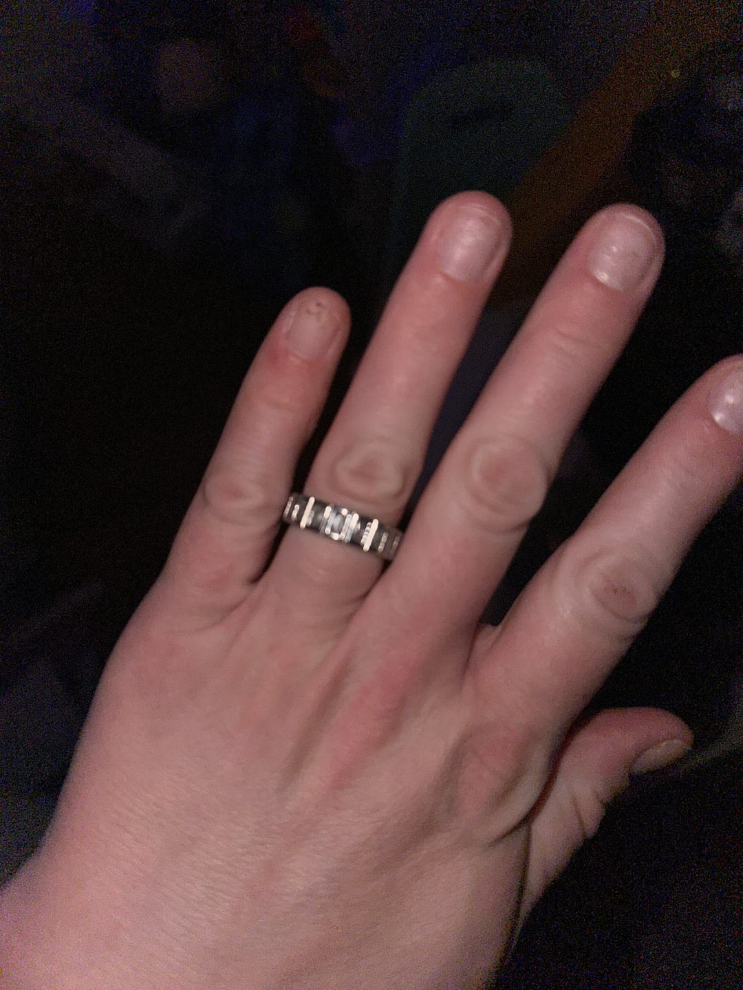 Customer photo review of Diamond Baguette Ring