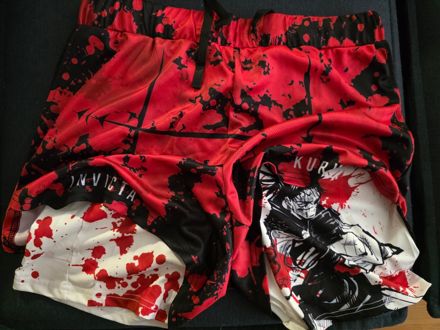 Customer photo review of Blood Warrior Performance Shorts