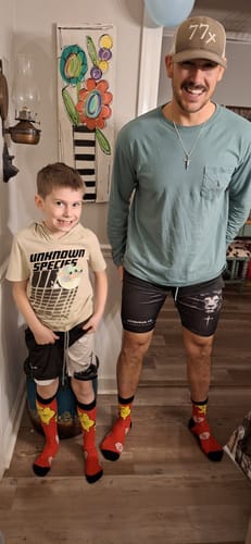 Customer photo review of Joshua 1:9 Lion Performance Shorts