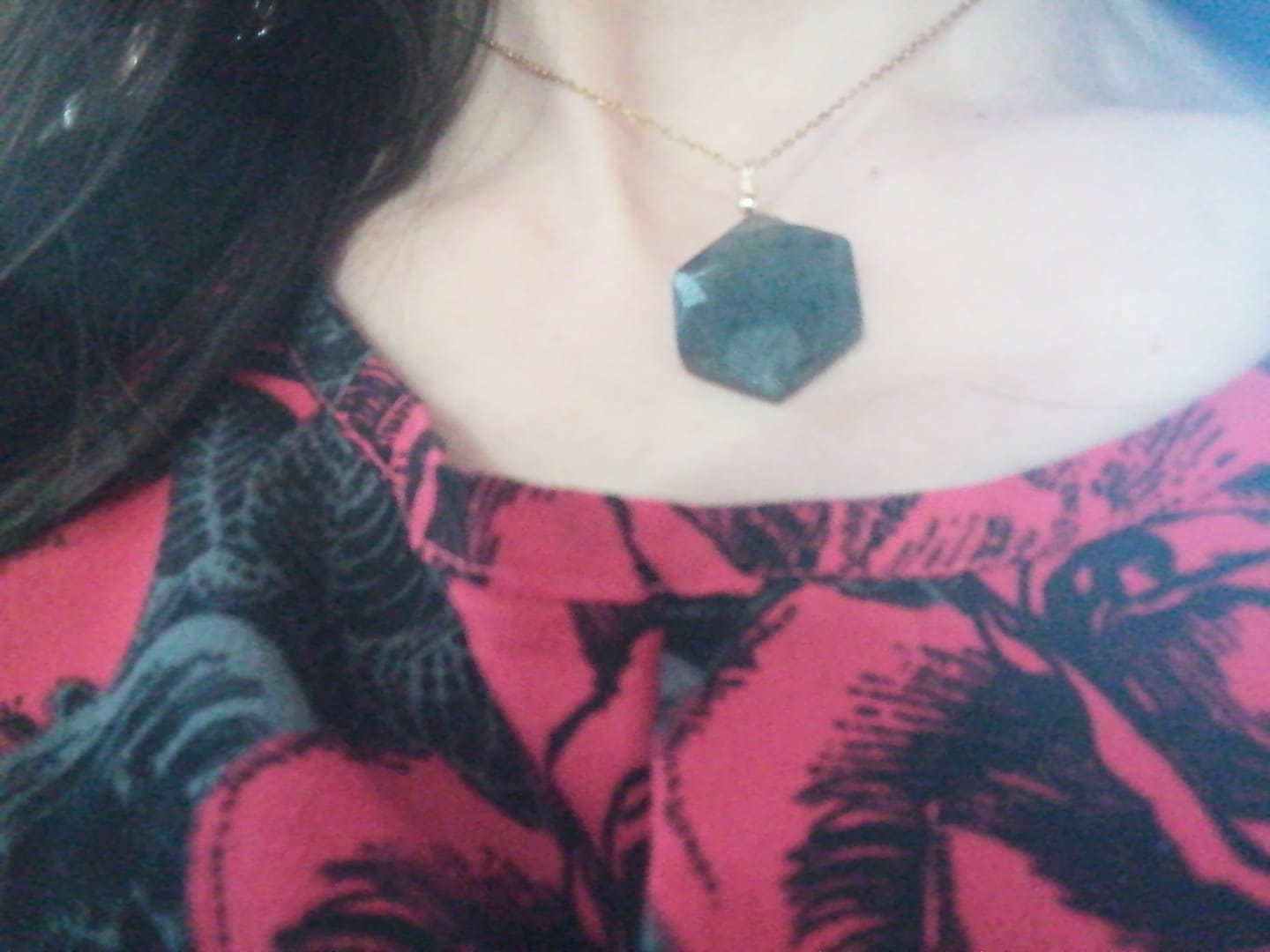 Customer photo review of Collier labradorite sacré