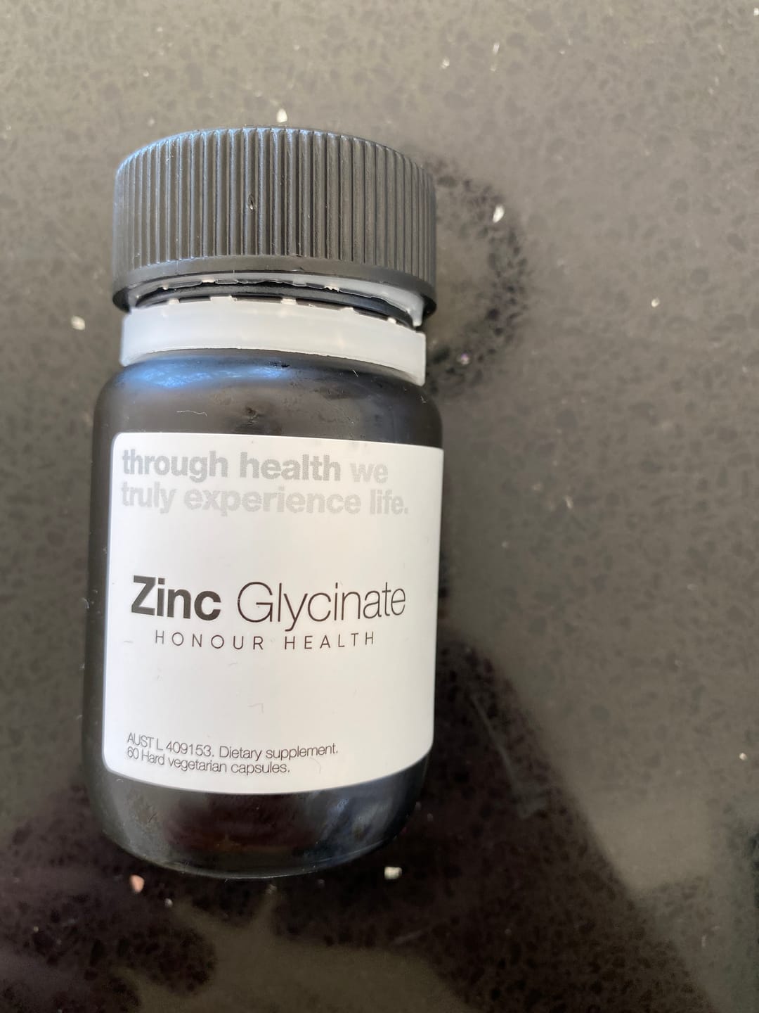 Customer photo review of Zinc Glycinate - 60 Capsules