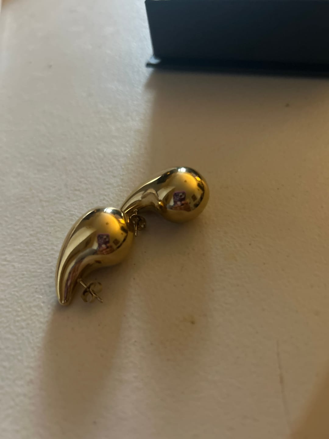 Customer photo review of Drop Stud Earrings