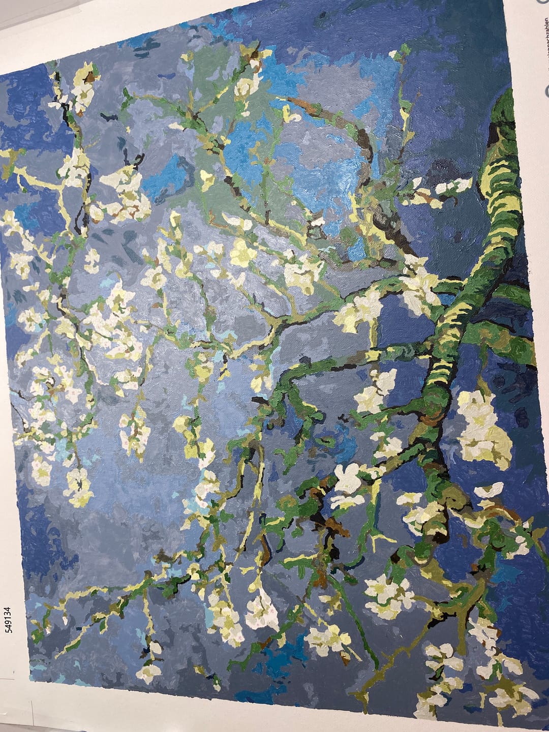 Customer photo review of Malen nach Zahlen - Mandelblüte - Vincent van Gogh