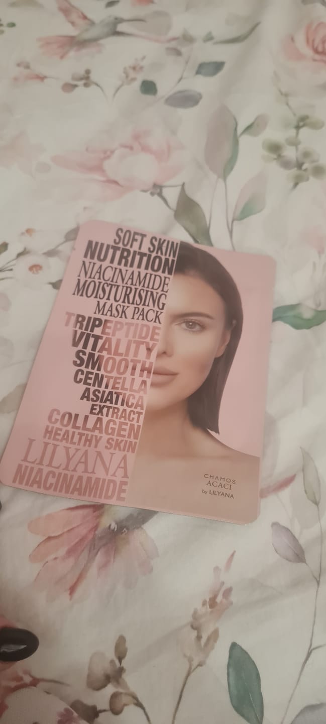 Customer photo review of Ниацинамид Ампула Маска за Хидратация и Сияние Chamos by Lilyana