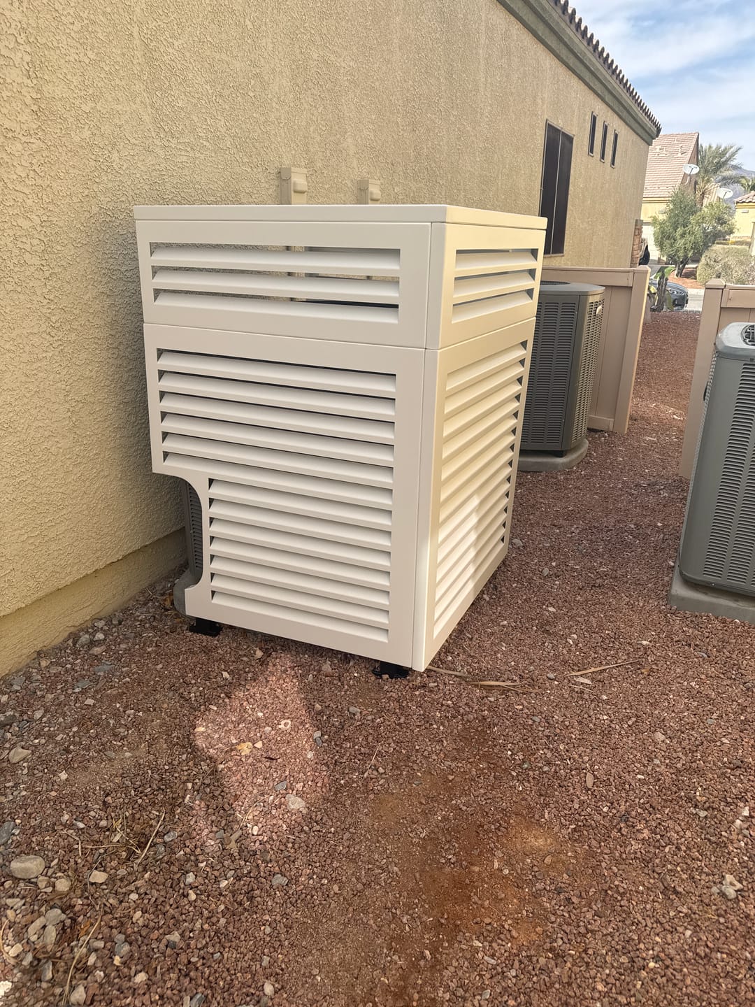 Customer photo review of Central AC Cover - White