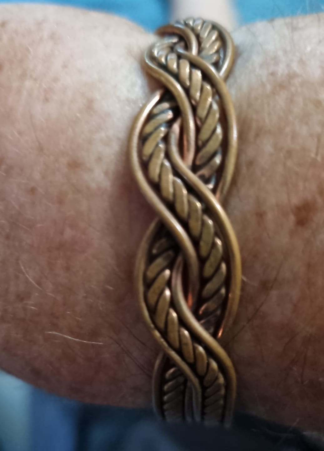 Customer photo review of Braid / Magnetic / Copper Bracelet