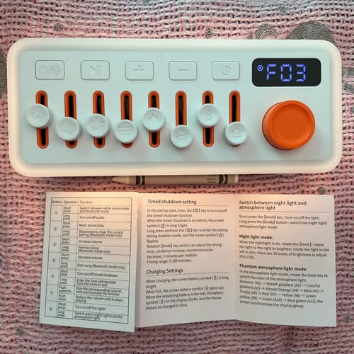 Customer photo review of DreamBeat 3-in-1 Sleep Therapy Soundbox