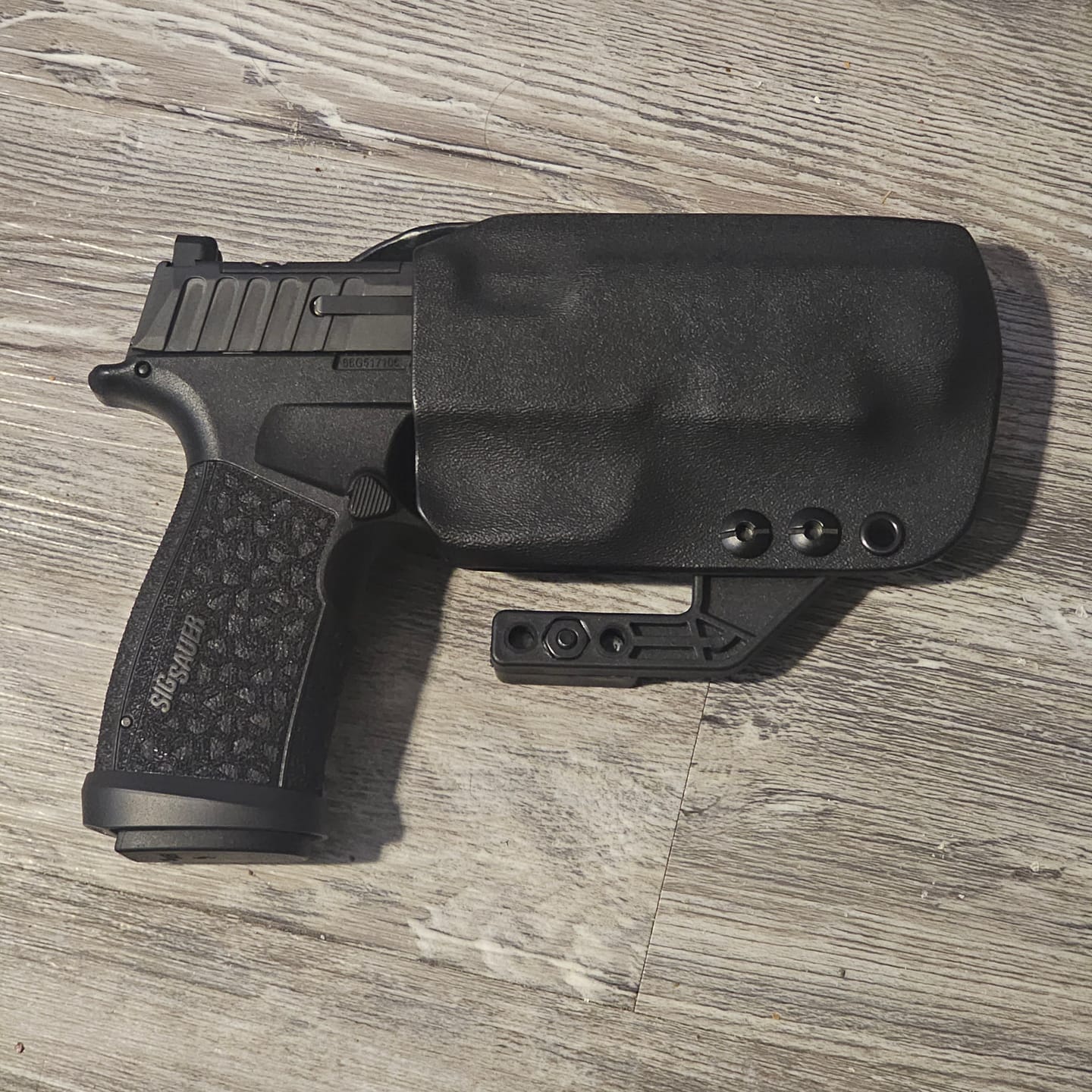 Customer photo review of Breakout 2.0 IWB Holster | Rapid Access, Complete Concealment, and All-Day Comfort.