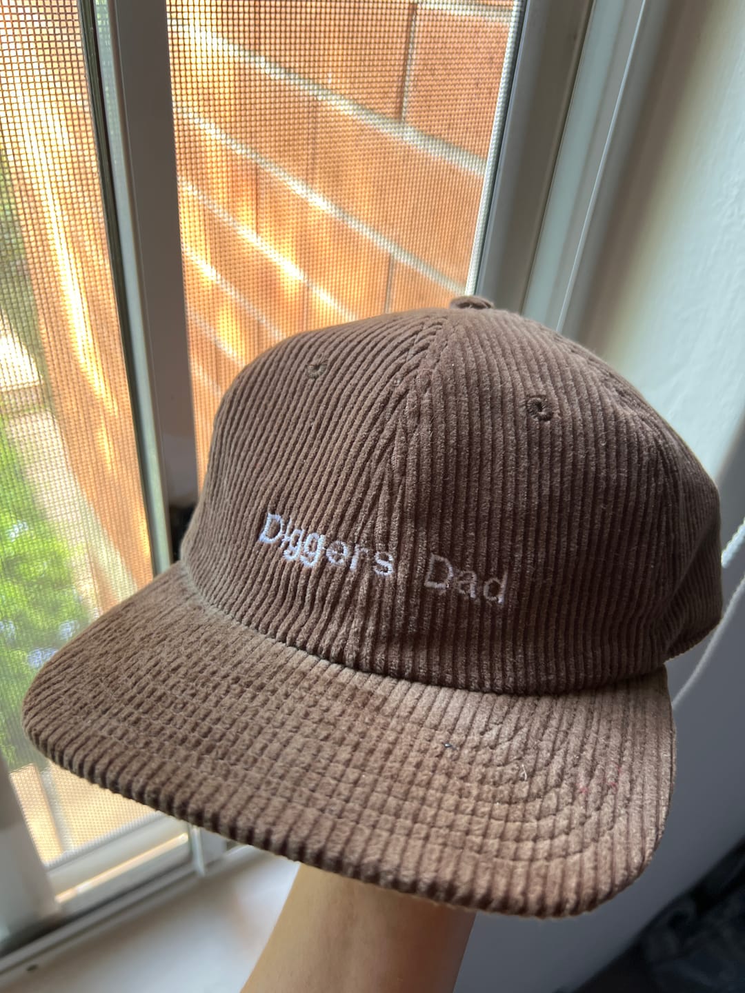 Customer photo review of CUSTOM CORDUROY CAP