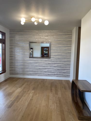 Customer photo review of Frosted Bubble Linear Sputnik Semi Flush Mount