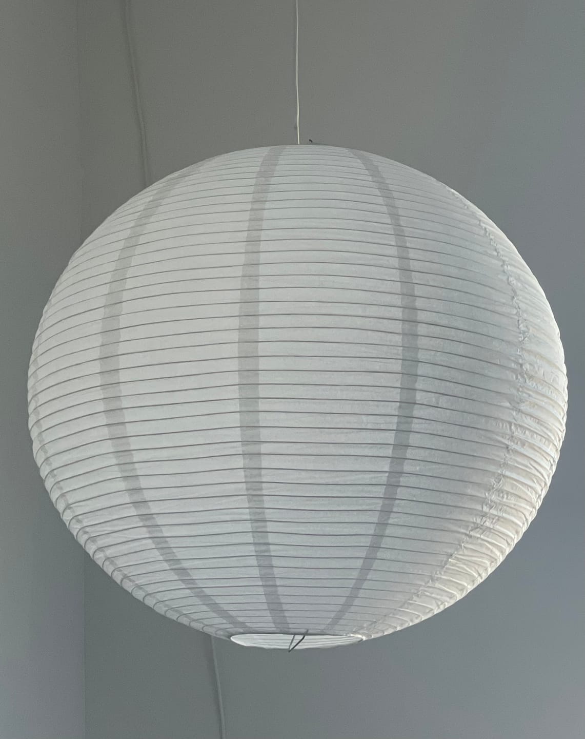 Customer photo review of 24" White Fine Line Premium Even Ribbing Paper Lantern, Extra Sturdy