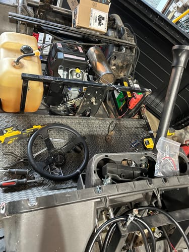 Customer photo review of Predator 22hp Installation Kit for 1996-2006 Yamaha Golf Carts